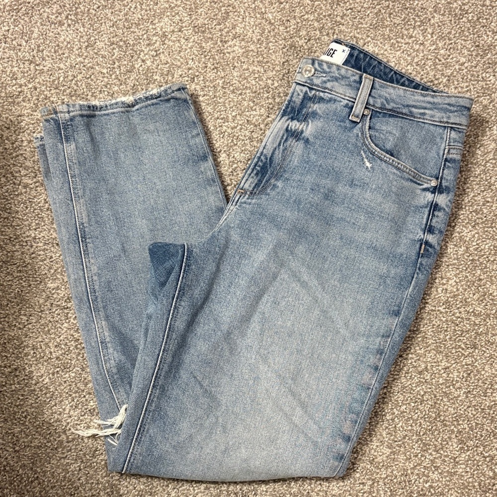 PAIGE Noelle High Rise Light Blue Jeans